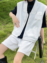 Solid Color Vest With Casual Pants Suit